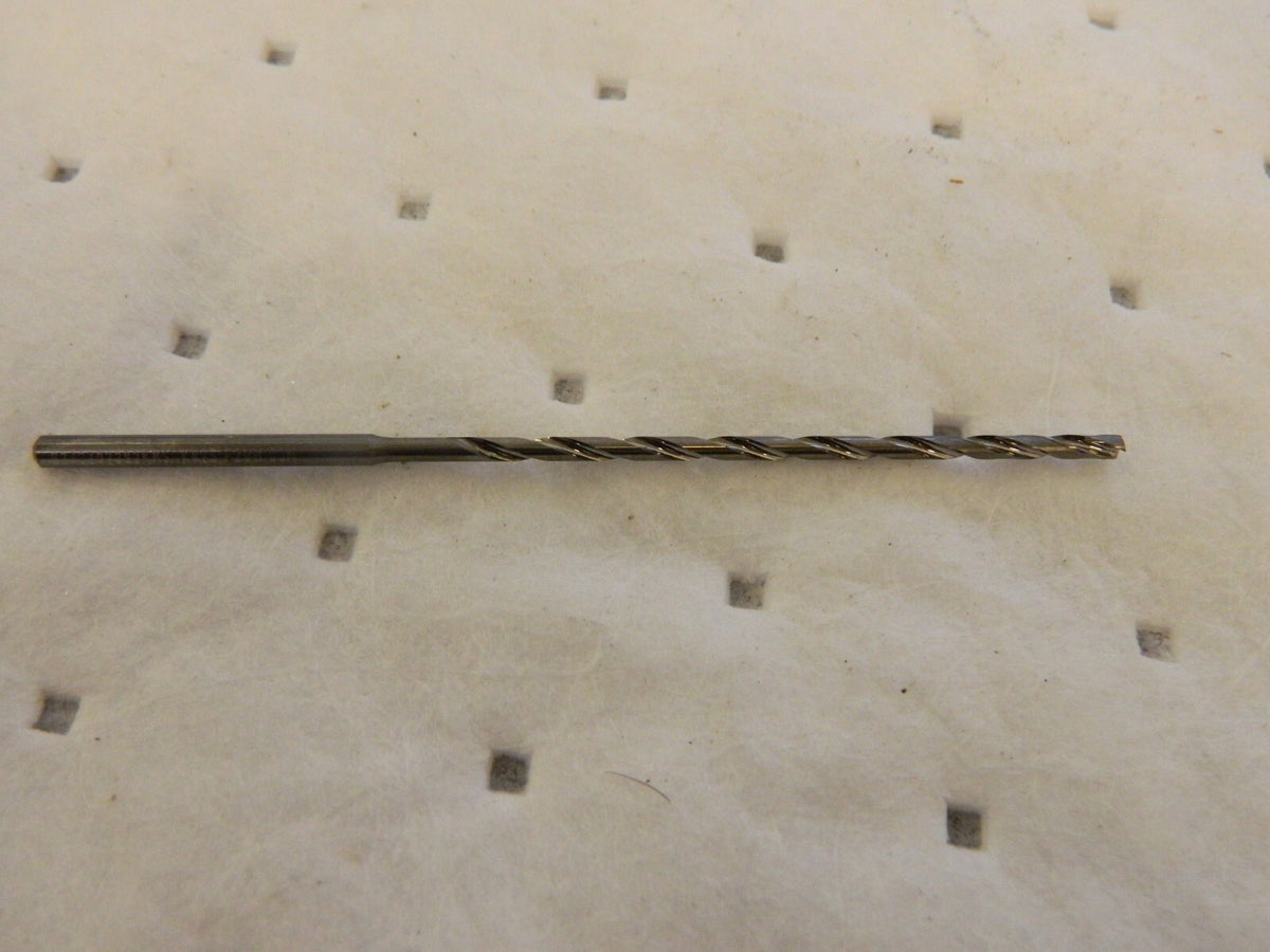 KENNAMETAL Extra Length Drill Bit: 0.0938" Dia 135 ° Point, Solid Carbide 402888