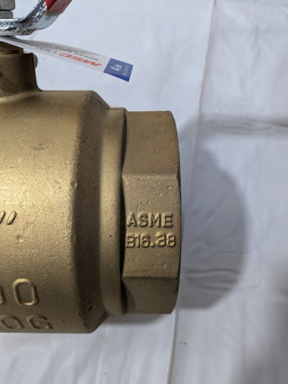 Full Port Manual Ball Valve: 4" Pipe, Full Port FNPT x FNPT TXN400