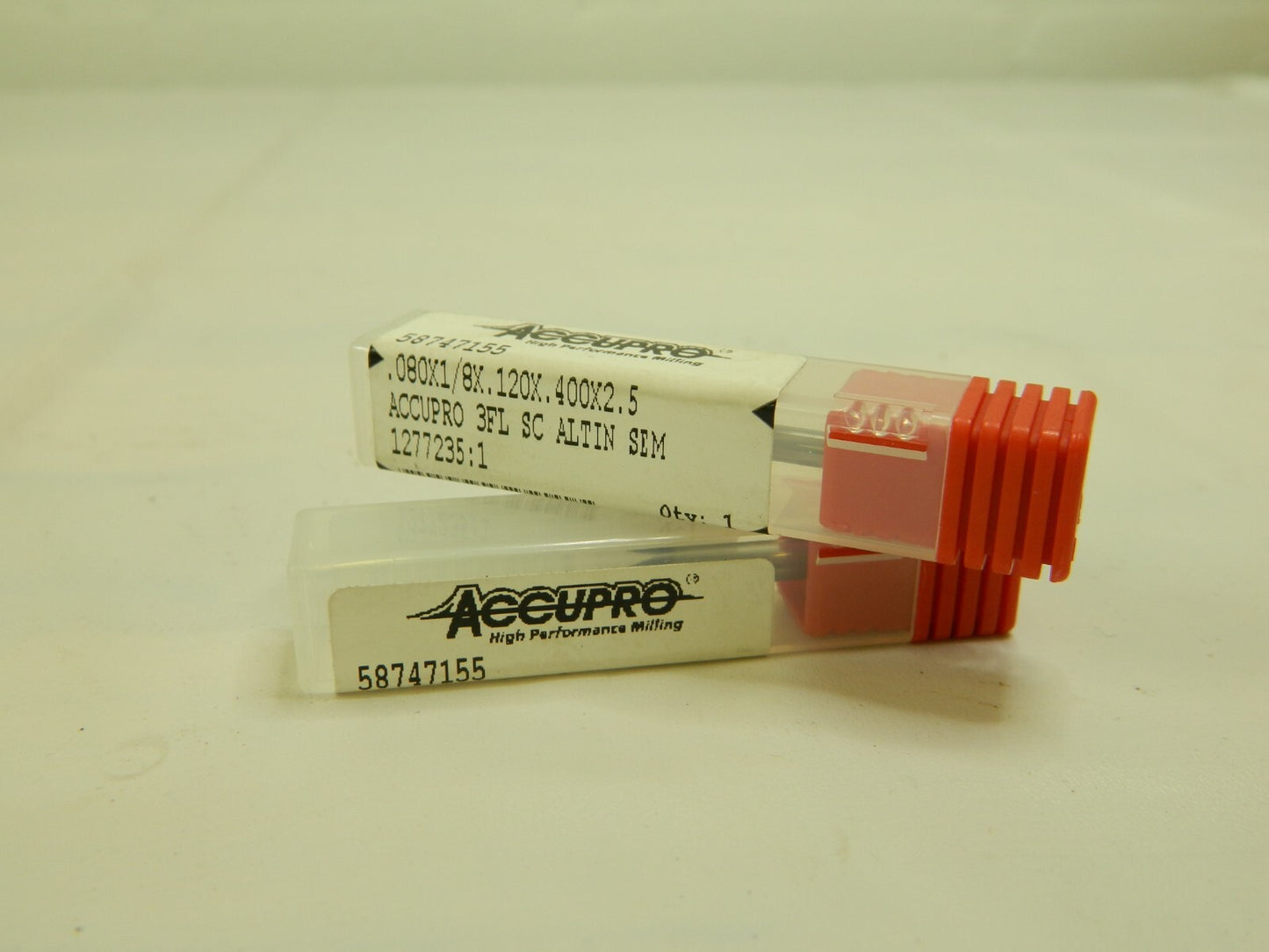 Accupro SC Sq End Mill 2-1/2'' OAL, 3 FL 5/64'' Dia, 0.12&ap