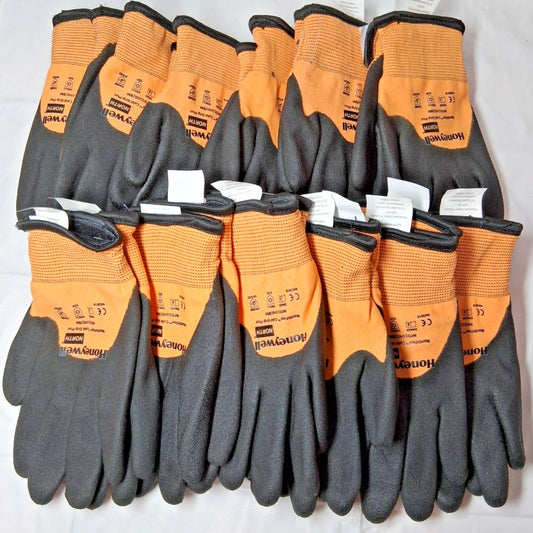 Honeywell NORTH Nylon PCV Coated Cut-Resistant Gloves QTY12 NFD11HD/8M