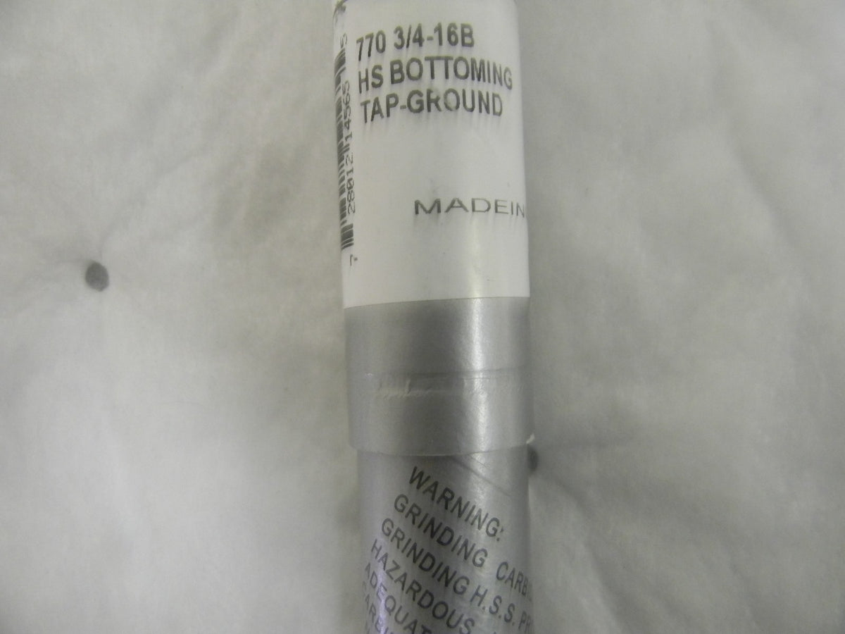 Michigan Drill HSS Ground Bottoming Hand Tap 3/4-16 NF GH3 Qty-10 #770 3/4-16