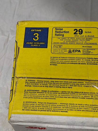 3M Earplugs: 29 dB, Foam, Barrel, Roll Down, Corded Qty 200 Pairs 7000002301