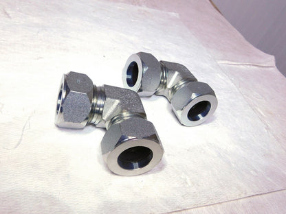 Parker Steel 90º Union Elbow 1.25 OD Flareless Bite Type Fitting Qty-2 20 EBU-S