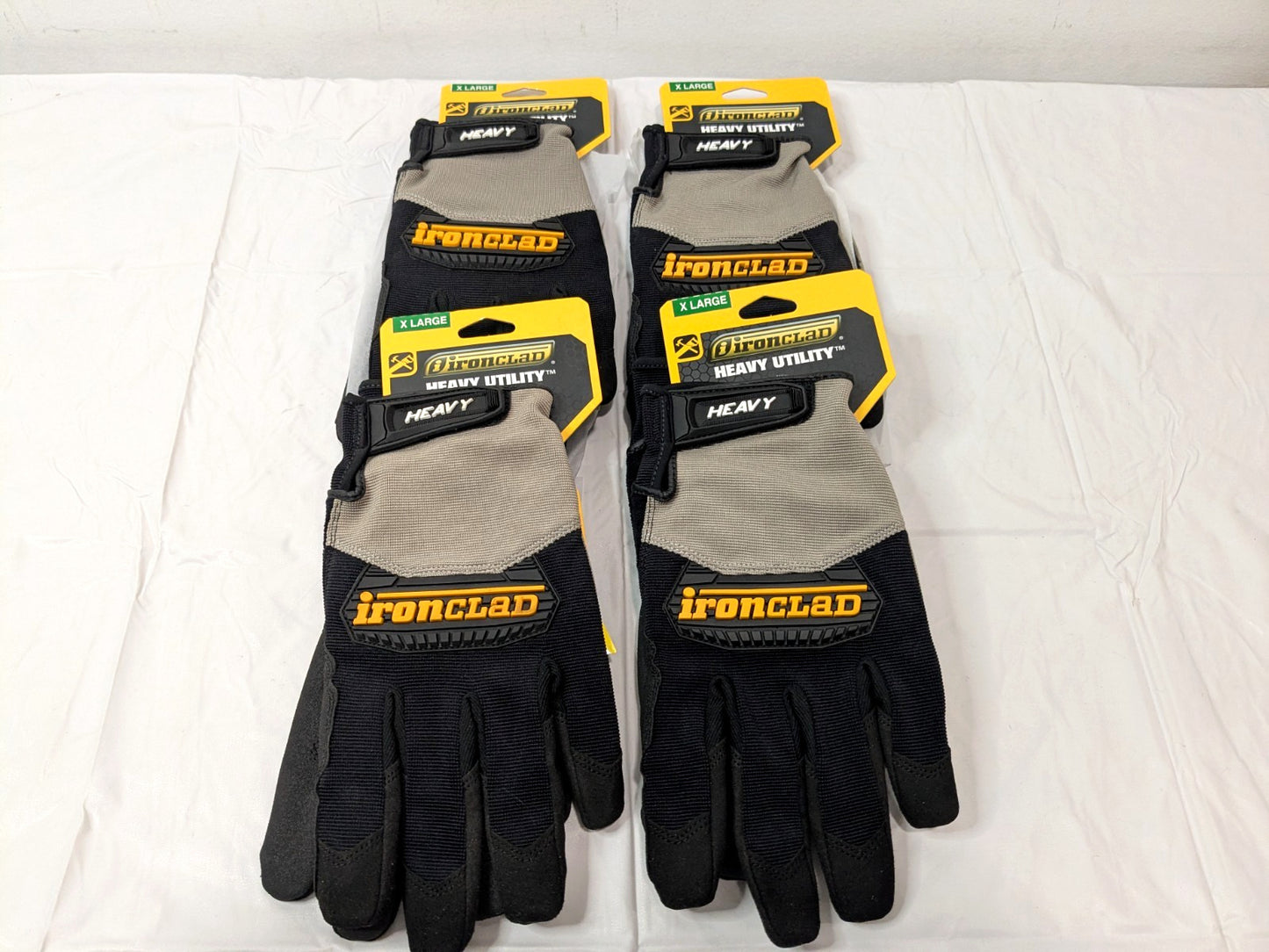 4 PACK Ironclad Heavy Utility Gloves X-Large HUG-05-XL
