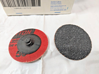 NORTON Red Heat R983 Quick-Change Discs 2" TR Type III 50G QTY 22 66261132731