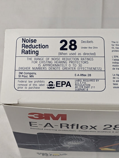 3M E-A-Rflex Cone Shape Foam/Thermoplastic Regular EarPlug Qty 10 320-1000