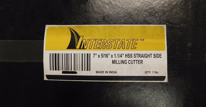 Interstate Side Milling Cutter 7" x 5/16" x 1-1/4" HSS 22 Teeth 03017209