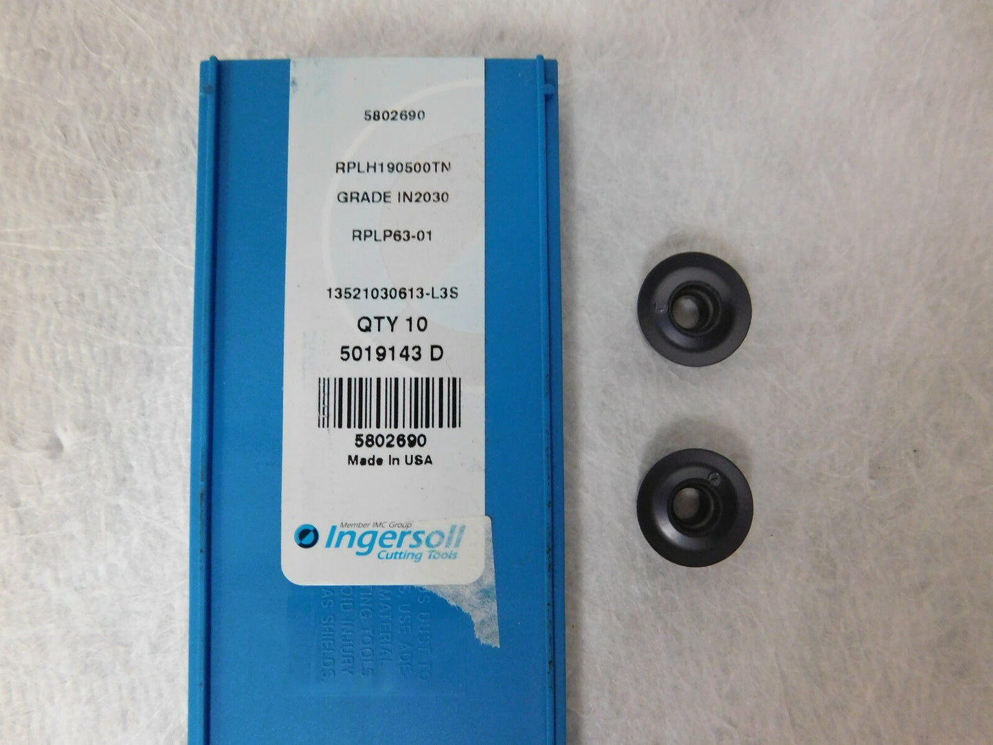Ingersoll Carbide button insert QTY 10 5802690