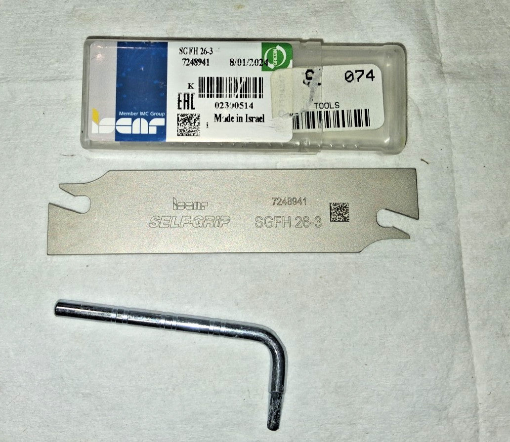 Iscar SGFH Double End Right Hand Indexable Cutoff Blade 2300514
