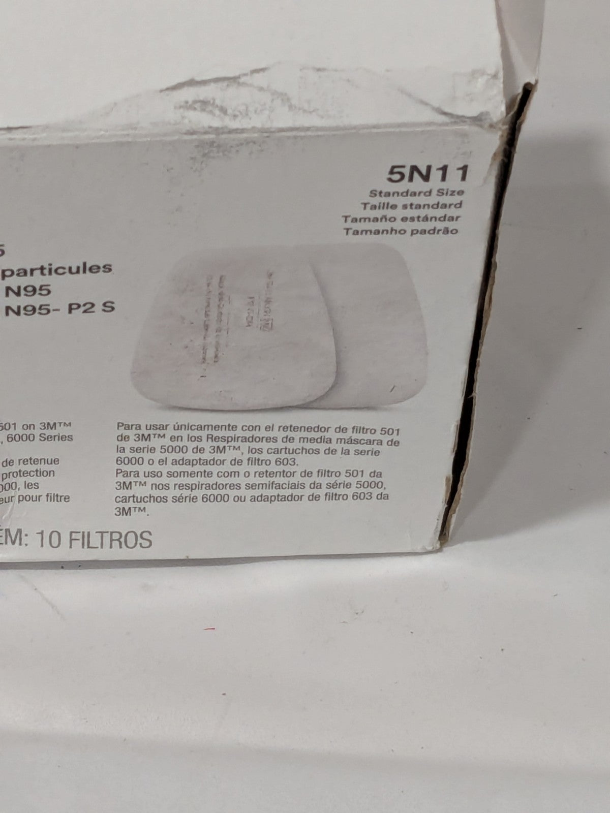 3M Facepiece Filter: Particulates White Box of 10 7000002008