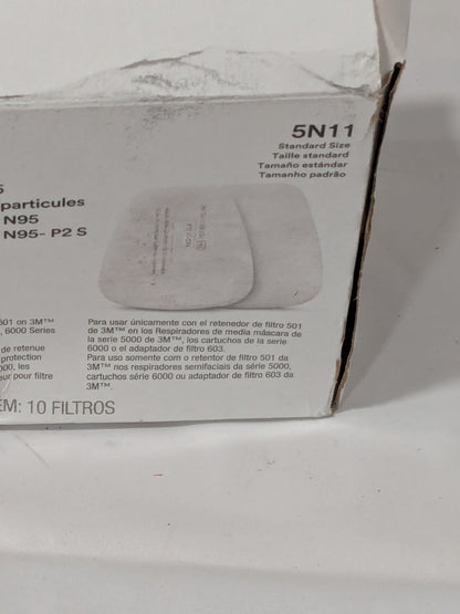 3M Facepiece Filter: Particulates White Box of 10 7000002008