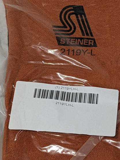 STEINER Welding Glove Sz L Cowhide Leather LH ONLY Qty 2 2119YLH-L