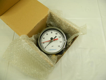 WorkSmart Pressure Gauge 4.5" 160 PSI 1/4NPT LM W/AL CS WS-PE-306