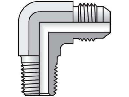 Parker 3/8" Triple-Lok Male Elbows 37° Flare NPTF Pack of 5  6-12 CTX-S