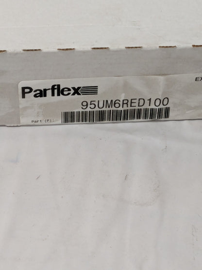 Parker Polyurethane Tube: 100' Long, Red 95UM-6X1-RED-0100