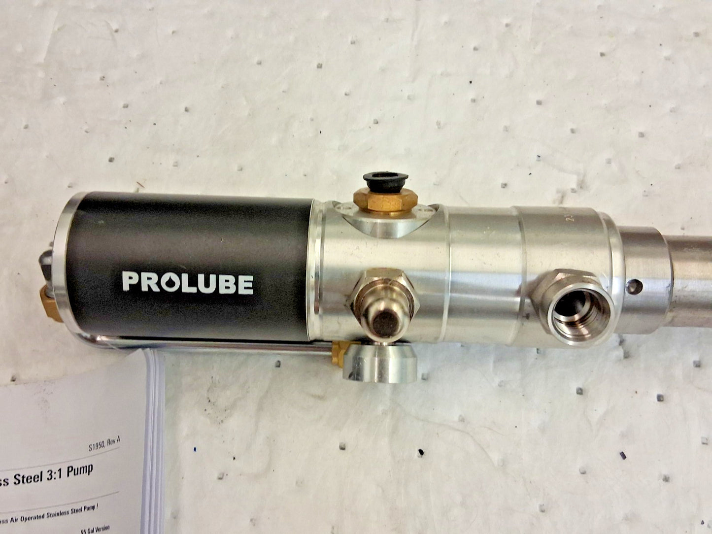 Pro-Lube Aluminum & Steel Air Operated Drum Pump 3.7 GPM OP/T3/SS/N