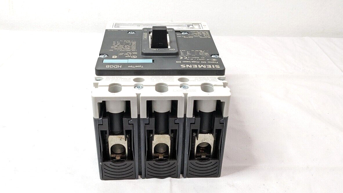 Siemens HDK3R100L VL Series 100A Circuit Breaker 3 Pole 600V ETU5-LI W/Trip Lugs