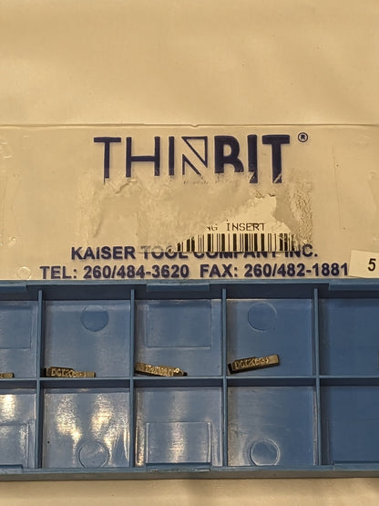 Kaiser Thinbit Carbide Grooving Inserts Qty 5 DG120BE4BE