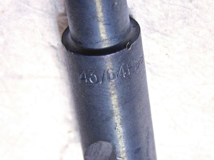 Interstate HSS S&D Reduced Shank Drill Bit 43/64 Dia 6"OAL Qty-2  01340439