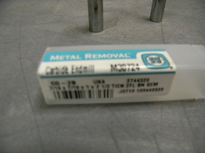 Metal Removal Ball End Mill 7/16" x 1" x 2-1/2" 2F Carb TiCN M307