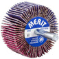 Merit Abrasives Mounted Flap Wheels 60grit 2" Dia 1" W QTY10 69957339706