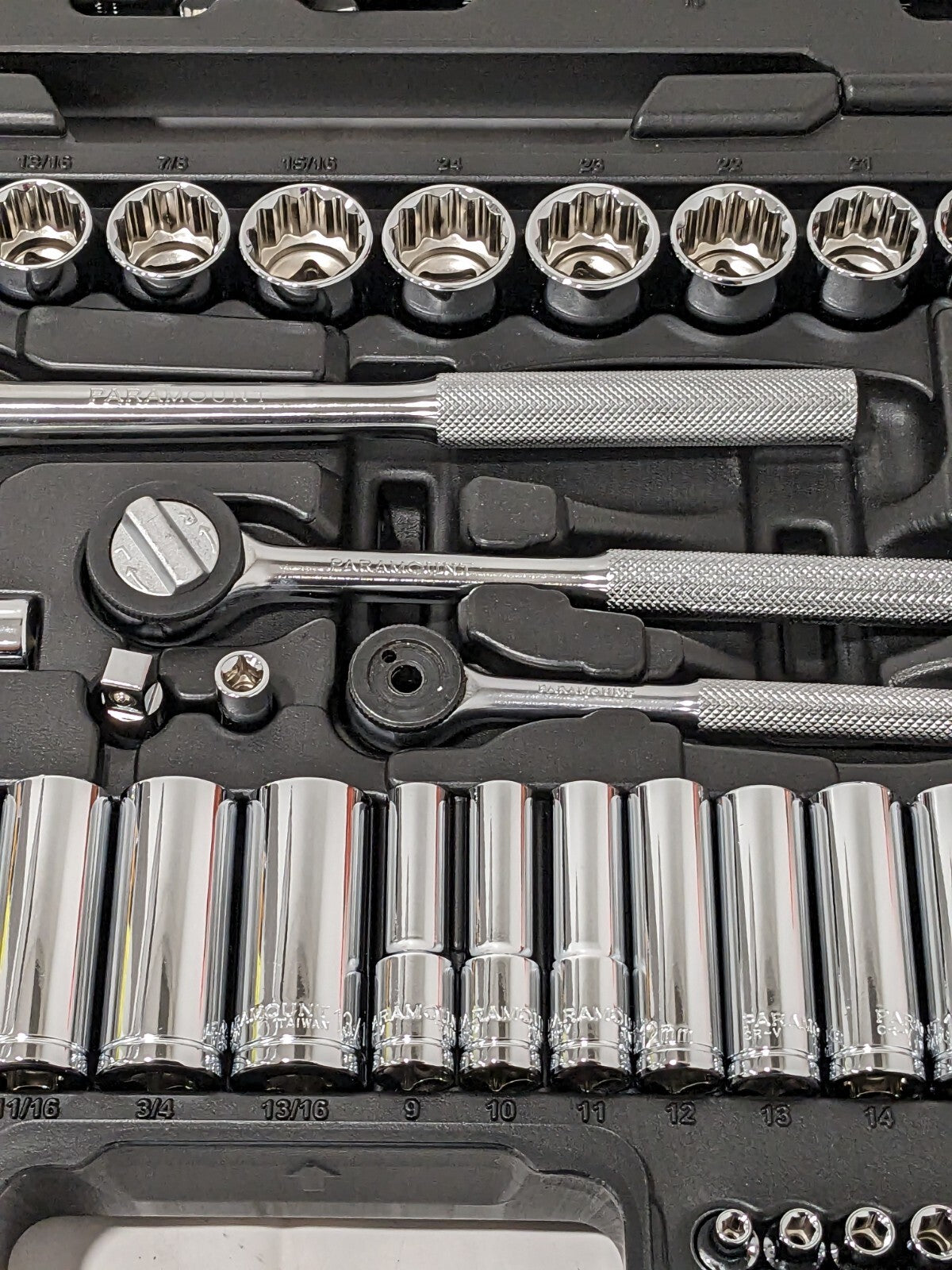 Paramount Socket Set Deep & Standard 116 Pc, 1/2, 1/4 & 3/8″ Drive PAR-3SKT-S116