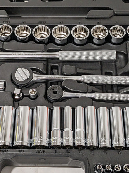 Paramount Socket Set Deep & Standard 116 Pc, 1/2, 1/4 & 3/8″ Drive PAR-3SKT-S116
