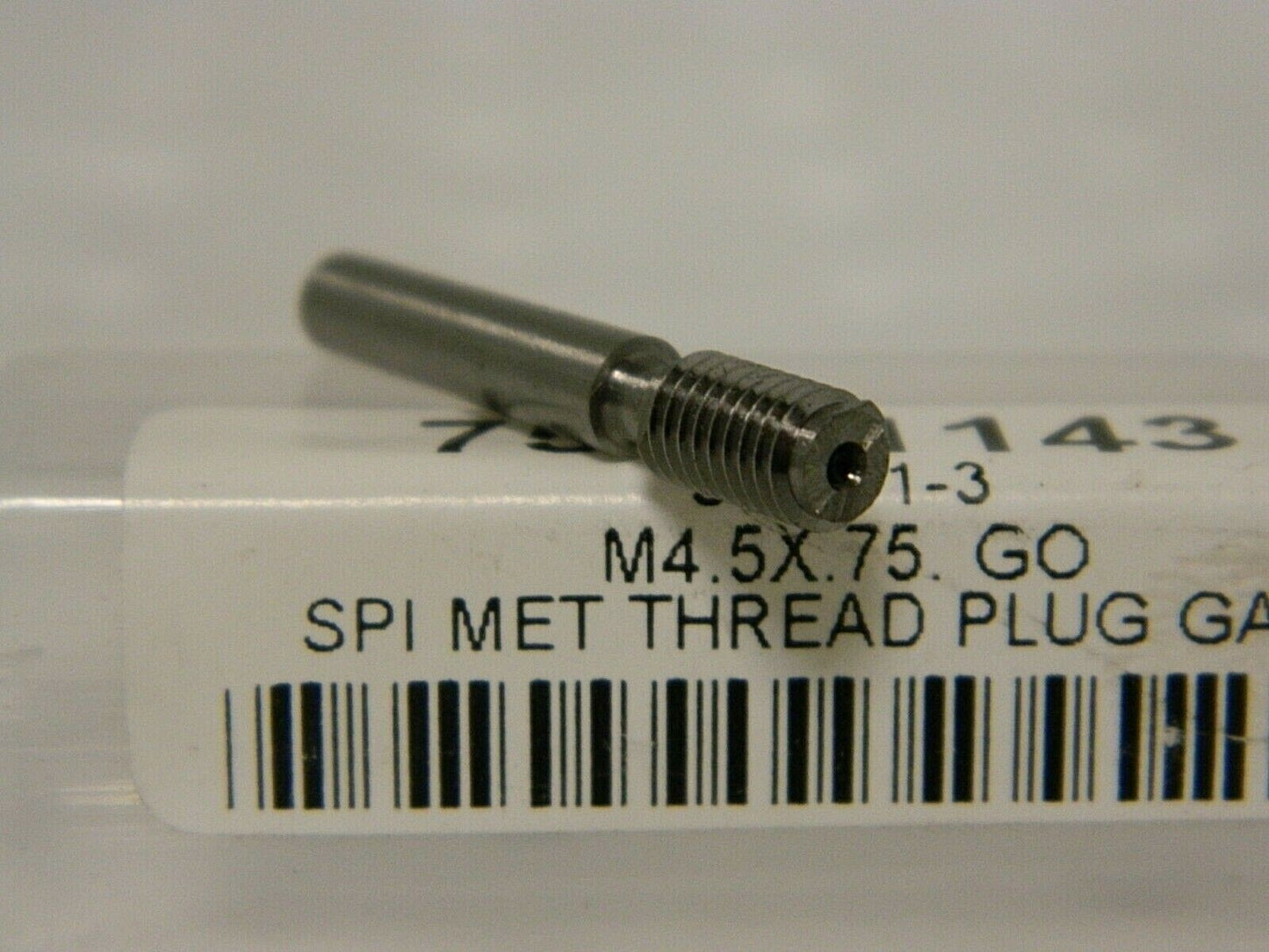 SPI Single End Plug Thread Go Gage M4.5x0.75 Class 6H 34-541-3
