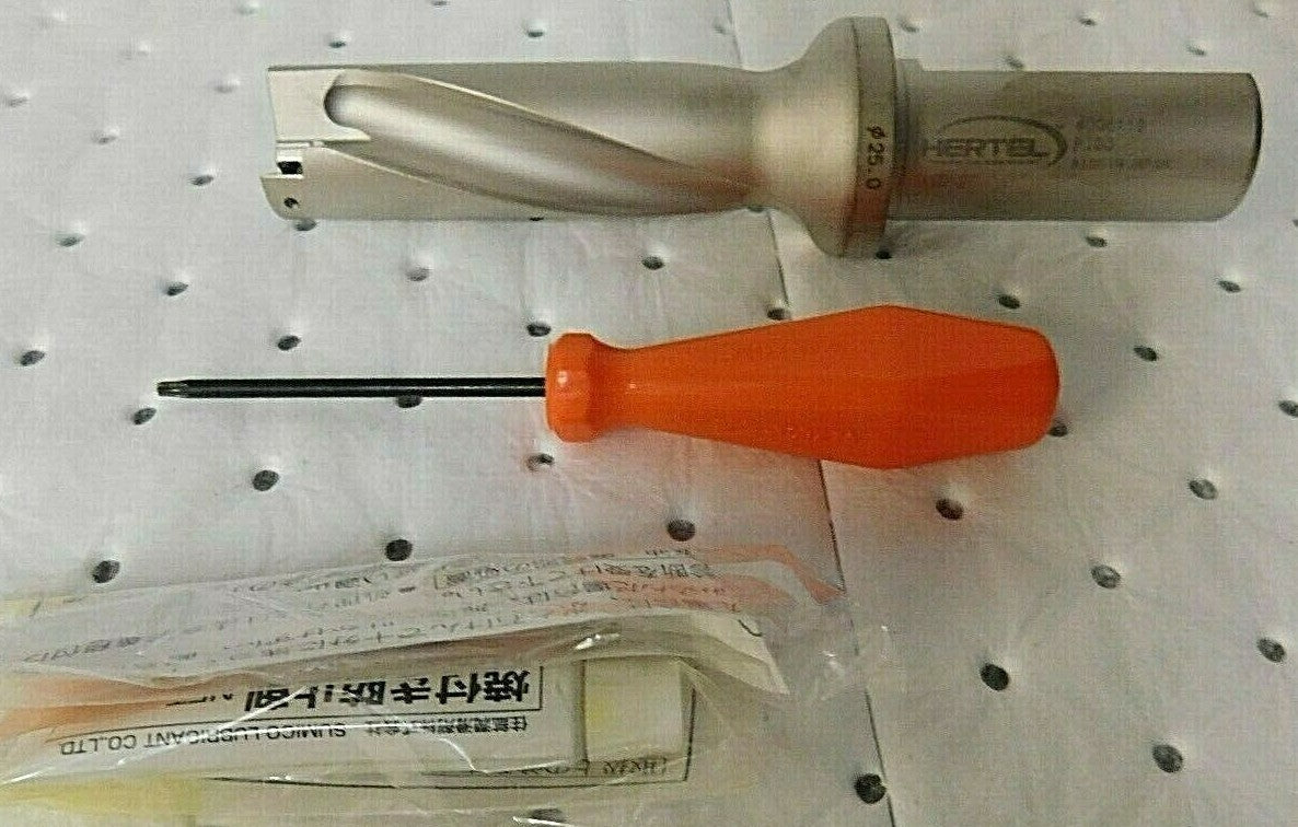 Hertel 2.9528" Max Drill Depth 3xD 63/64" Diam Indexable Insert Drill 39270327