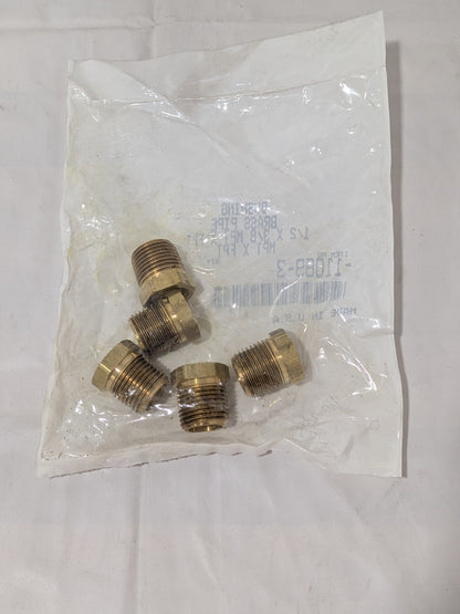 (5) Parker Pipe Bushing: 3/8" Female Thread, 1/2" Male Thread  -11089-3
