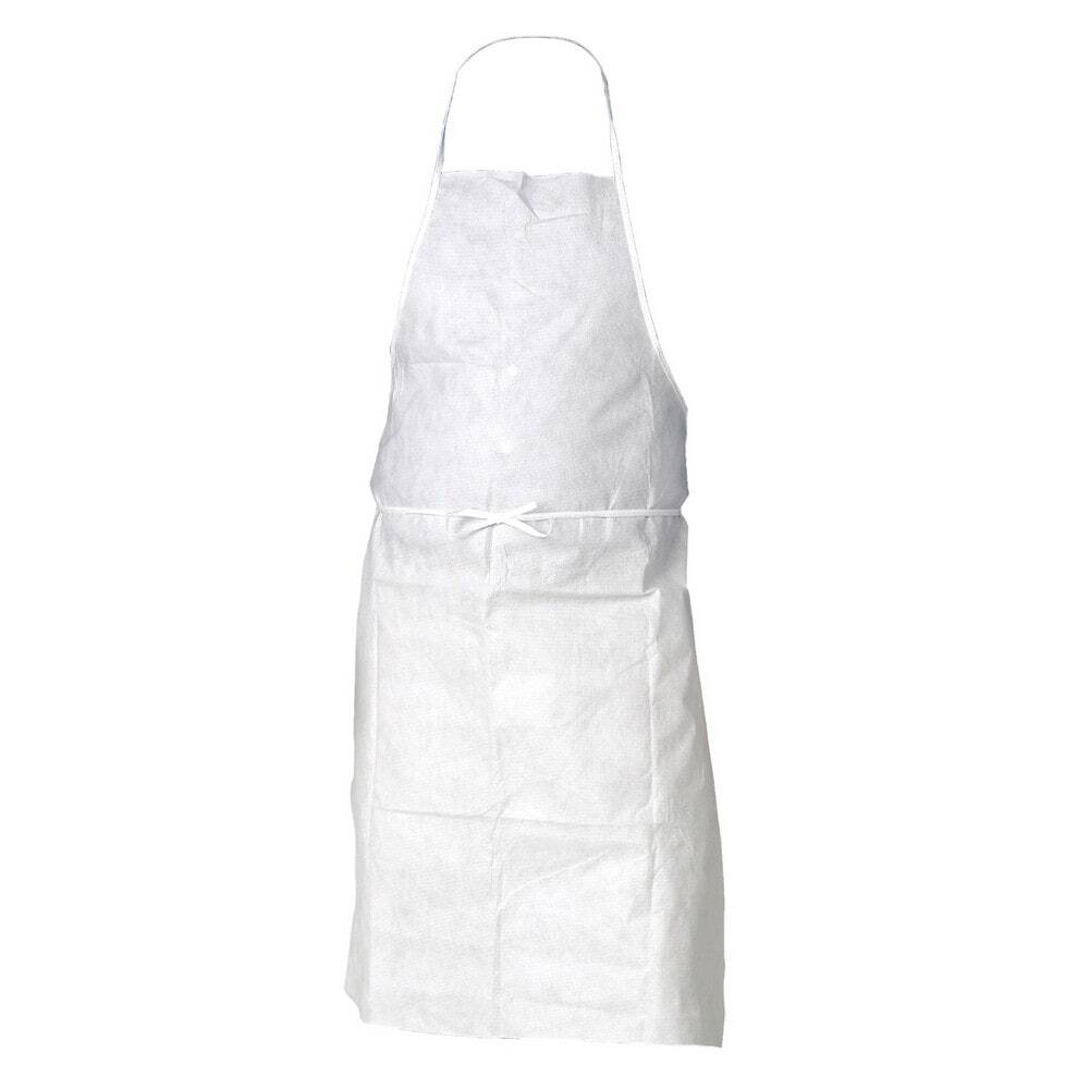 KLEENGUARD 100pk Disposable Bib Apron Sz Universal White  Water Protection 36550