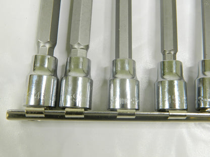 SK Hex Bit Socket Set: 3/8" Drive, 7 Pc, 3 to 10 mm Hex 19748 INCOMPLETE