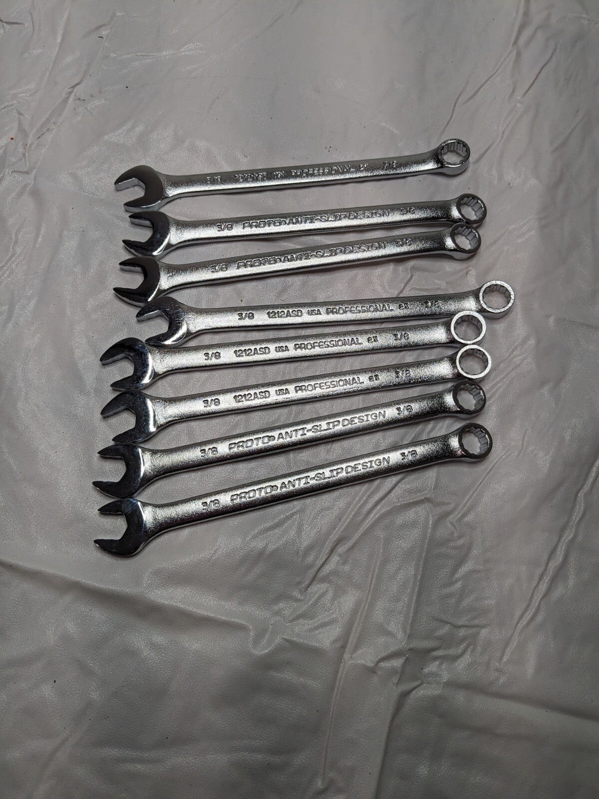 PROTO 3/8" Combination Wrench 7-23/32'' OAL, Steel, Satin Finish
