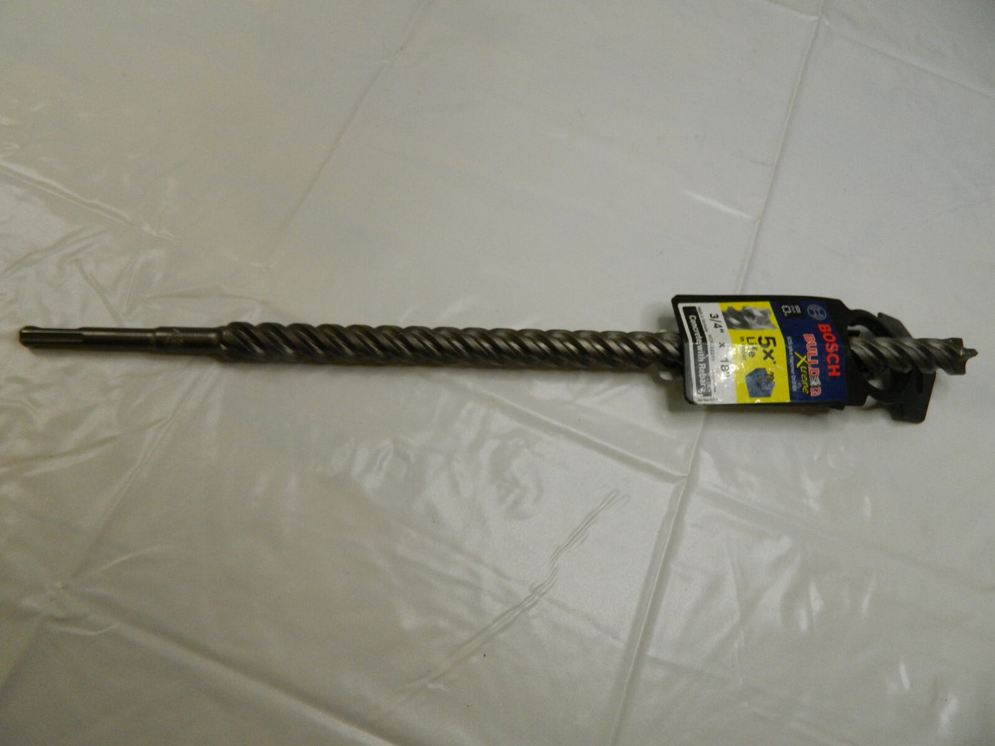 BOSCH 3/8 Diam, Straight Shank, Solid Carbide Rotary & Hammer Drill Bit HC5005