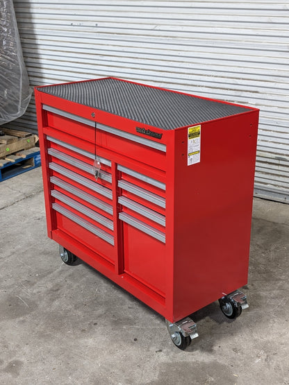 Pro Source Roller Cabinet Tool Box 11 Drawers 42 x 18 x 39 Steel Red