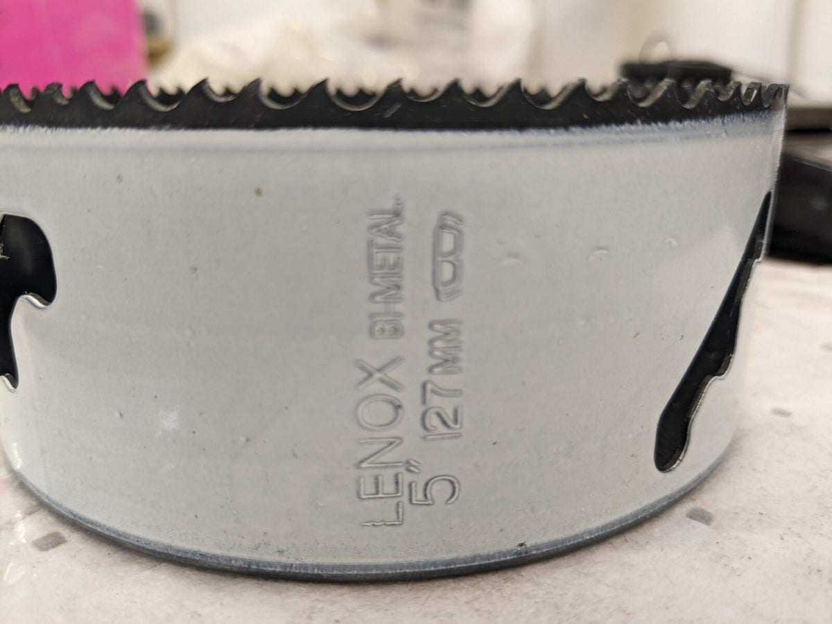 LENOX Hole Saw: 5" Saw Dia, 1-1/2" Cut Depth 3008080L