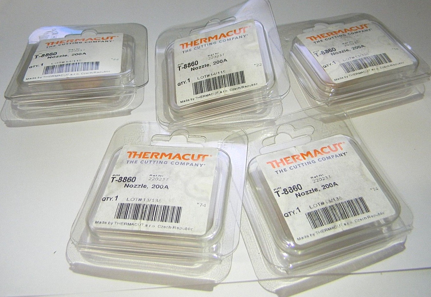 Thermacut High Speed Nozzles 200 AMP 220237 Qty 5  T-8860