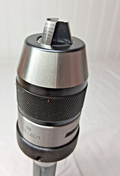 Accupro Steel Keyless Drill Chuck 1/32-1/2" Cap Integral Shank Mount 636734