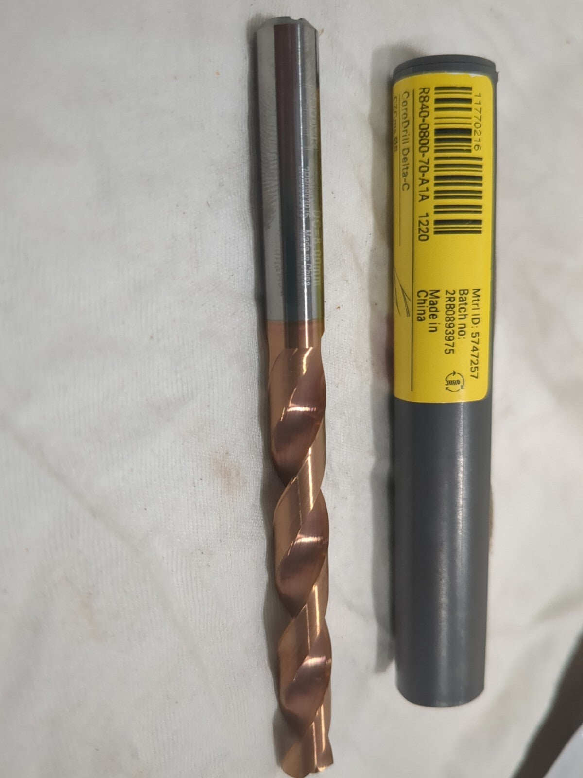 SANDVIK COROMANT Taper Length Drill Bit: Series CoroDrill Delta-C 5747257