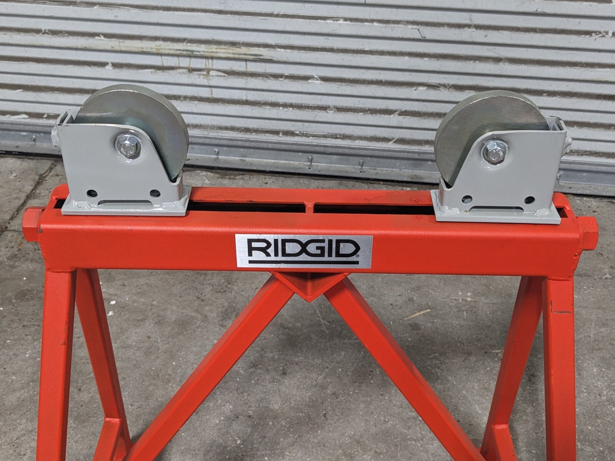 Ridgid Pipe Stand w/ Adjustable Steel Roller Heads 1/4" to 36" Capacit