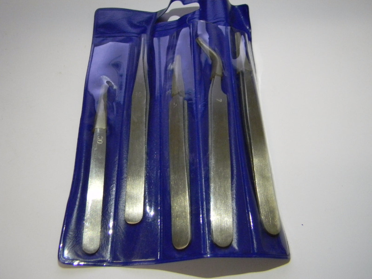 Select 5 Piece Stainless Steel Tweezer Set 02988442