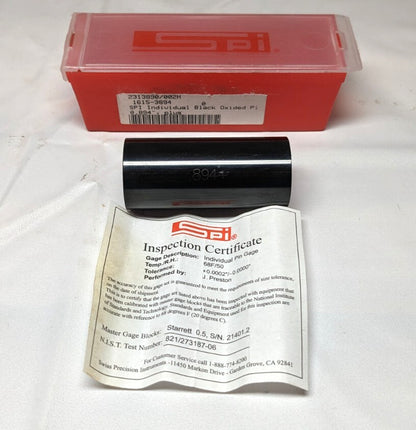SPI  Class ZZ Plus Plug Gage 0.8940"+ Dia  28-894-4