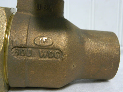 Apollo Bronze Single Union Ends Ball Valve 1-1/2" Pipe Standard Port 70LF40