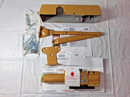 LCN Heavy Duty Door Closer Brass  8.5 lb Load Capacity  60" Door Width  4040XP
