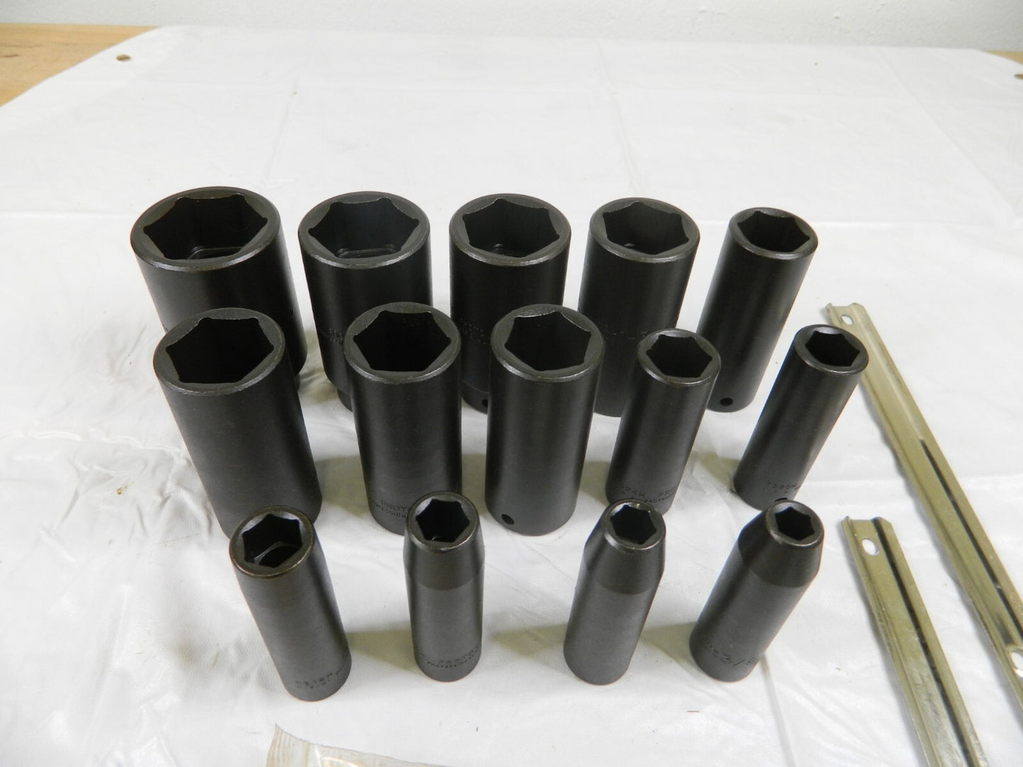 PROTO Deep Impact Socket Set: 14 Pc 3/8 to 1-1/2" Socket J74116 INCOMPLETE