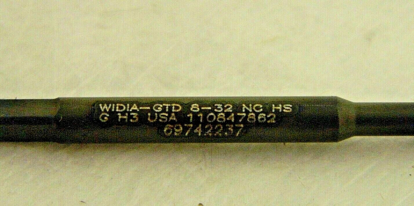 Widia GTD Spiral Point Tap #8-32 UNC 2 Flute H3 HSS 18800  QTY 2  2811270