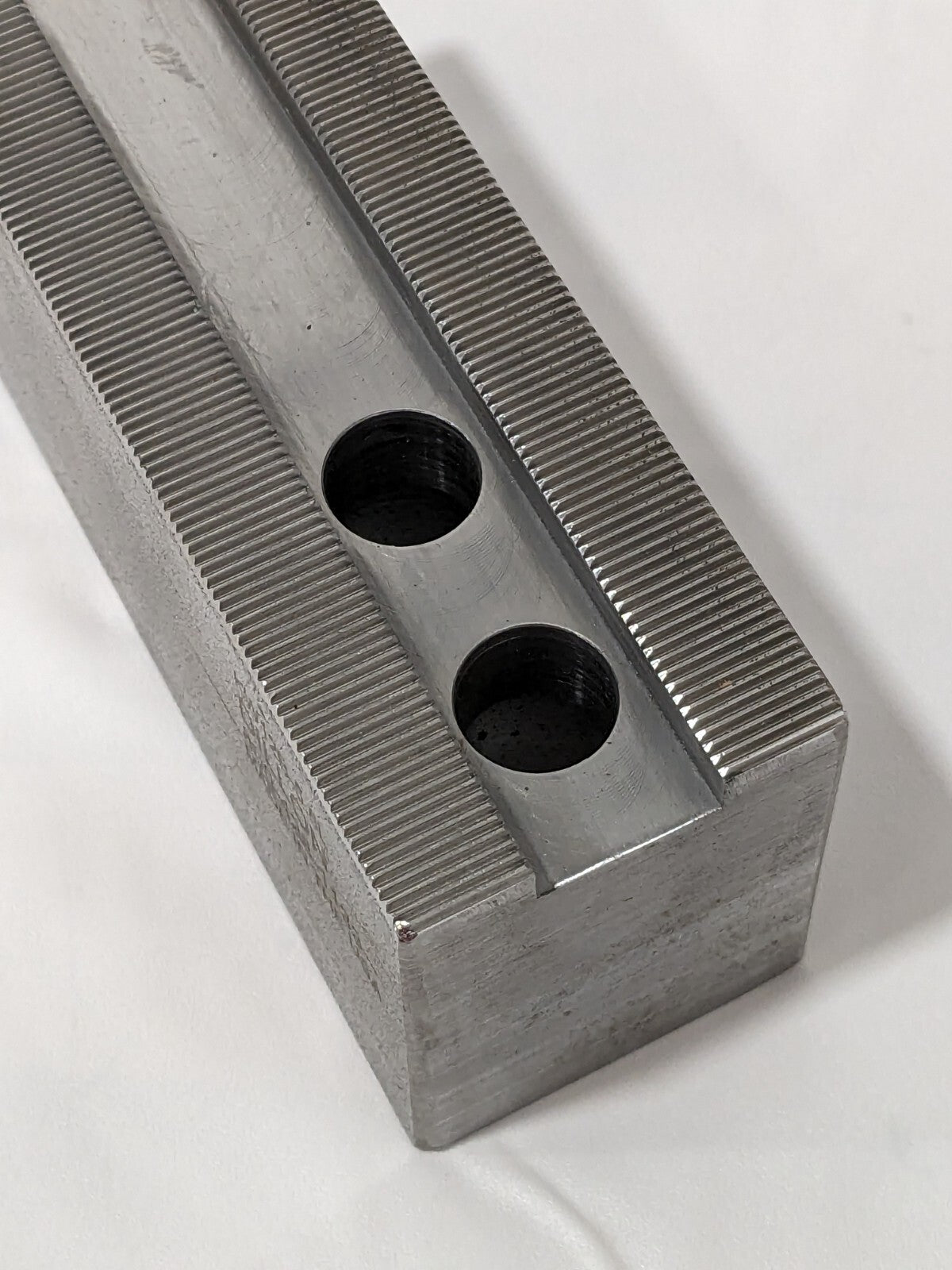 Dillon Soft Lathe Chuck Jaw: Serrated 2" OAW, 2.5" OAH, 5-1/2" OAL KW12B-5.5L