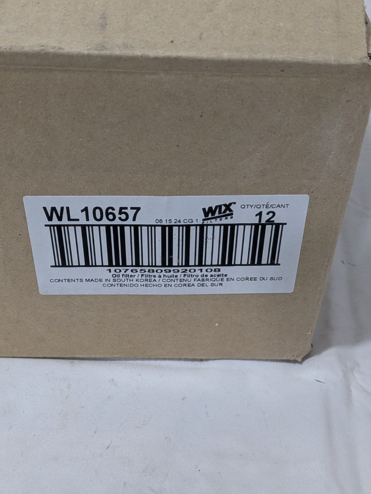 Wix Engine Oil Filter Qty 12 WL10657