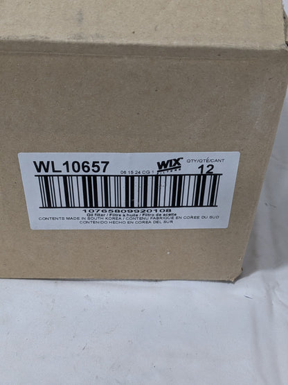 Wix Engine Oil Filter Qty 12 WL10657