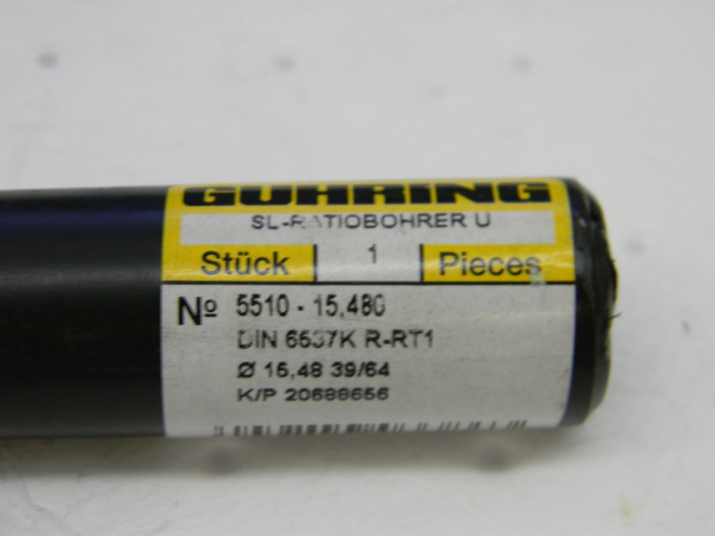 GUHRING Screw Machine Length Drill Bit: 0.6094 Solid Carbide 9055100154800